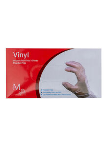 Generic 70-Piece Disposable Vinyl Gloves Transparent