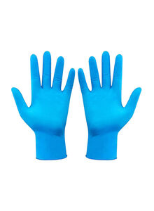 Generic Portable Waterproof Anti-Slip Single Use Nitrile Glove Blue