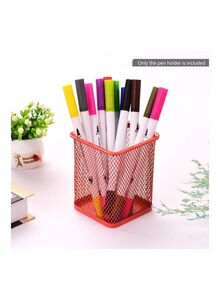 Generic Mesh Pen Pencil Holder Orange