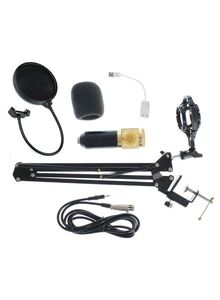 Generic Studio Suspension Condenser Microphone Kit Black/White/Gold