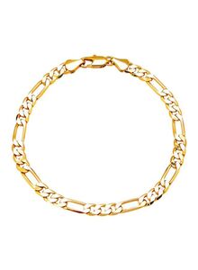 Shining Jewel Gold Plated Link Bracelet