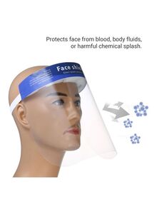 Generic 10-Piece Face Shield Set Clear/White 33x11x32centimeter