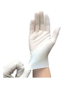 Generic Disposable Latex Gloves White 22x6.80x12centimeter
