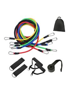 Generic 11-Piece Resistance Tube Bands Set