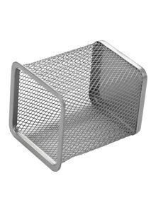 Generic Metal Square Shaped Pencil Holder Silver