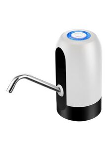 Generic Rechargeable Bottled Water Pump Dispenser White/Black 13x7.5centimeter