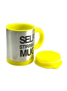 Generic Self Stirring Mug Yellow/Silver/Black 350ml