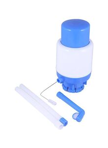 Badar Al Emarat 4-Piece Manual Drinking Water Pump Set White/Dark Blue 5x5x10inch