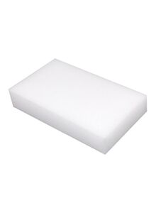 Generic Pack Of 100 Magic Melamine Sponge Eraser White 50x24x10centimeter
