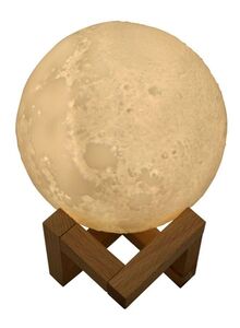 Generic Moon Light Table Lamp Beige/Brown 16centimeter