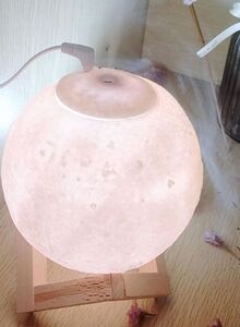 Generic Moon Light Table Lamp Beige/Brown 16centimeter