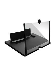 Generic Pull Type Mobile Phone Screen Amplifier With Desk Holder Black
