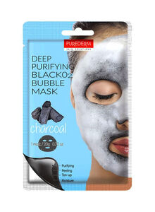 Purederm Deep Purifying Black O2 Bubble Face Mask - Charcoal 20g