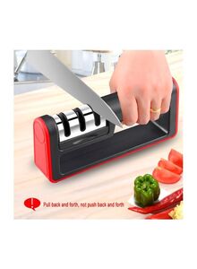 Generic Knife Sharpener Black/Red 185x80x40millimeter