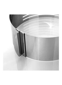 Generic Stainless Steel Adjustable Cake Slicer Silver 200millimeter