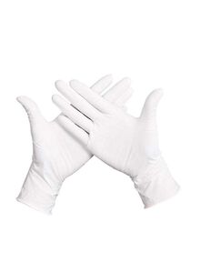 Generic Pair Of 50 Powder-Free Sterile Food Grade Disposable Gloves White