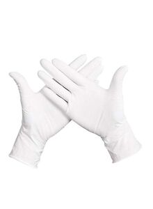 Generic Pair Of 50 Powder-Free Sterile Food Grade Disposable Gloves White S