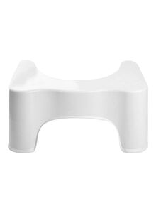 Generic Polypropylene Toilet Stool White 28x44.5x21centimeter