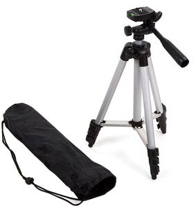 Generic Digital Camera Tripod Stand With Cover 104centimeter Black/Silver