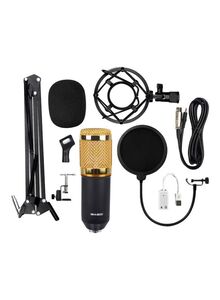 Generic Condenser Microphone With Accessories Set BM-800 Black/Gold