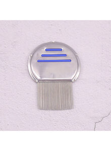 Generic Grooming Flea Comb Silver/Blue 100 x 35millimeter