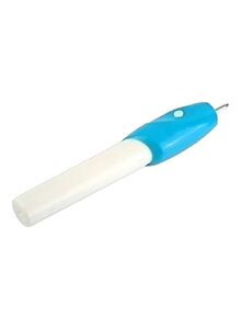 Generic Plastic Engraving Pen White/Blue