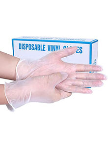 Generic 300-Piece Vinyl Disposable Gloves Clear Small