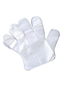 Generic 100-Piece Disposable Gloves Set Clear L