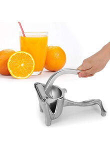Generic Stainless Steel Portable Manual Juicer Silver 22cm