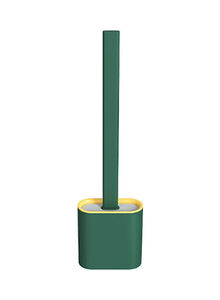 SAPU Hanging Silicone Toilet Brush And Bracket Green 365x98x43millimeter