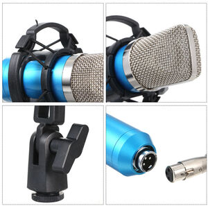 Generic Professional BM700 KTV Singing Studio Recording Condenser Microphone  Kit LU-V5-169 Gold