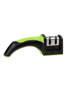 Generic 2-Slot Knife Sharpener Black/Green/Silver 20.5x7x6cm