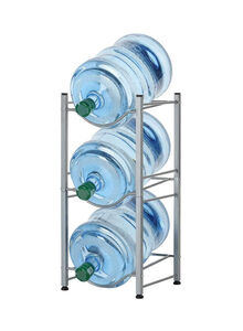 Generic 3-Tier Water Bottle Holder Silver 29.52x13.39inch