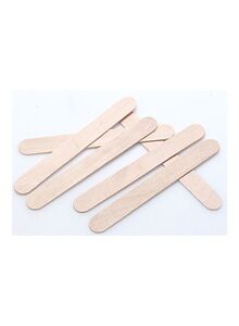 Generic 50-Piece Disposable Wax Applicator Sticks Beige 11.5x1cm