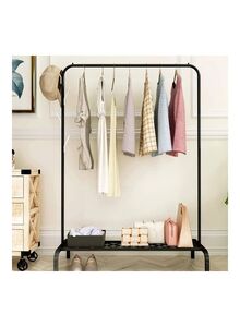 XiuWoo Floor Standing Cloth Rack Black