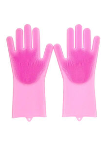 Generic 2-Piece Silicone Glove Set Pink