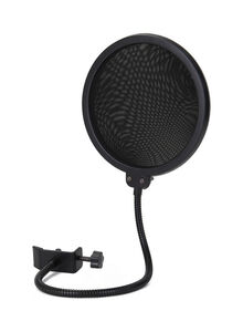 Generic Multifunctional Black Suspension Microphone Kit Broadcasting Recording Condenser Microphone Set Intelligent Volume Adjustable Audio Mixer