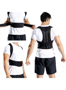 Generic Posture Corrector for Men Women and Kids Back Brace Adjustable Straps Shoulder Support Trainer