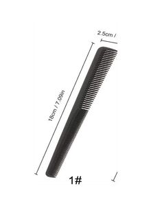 Tips & Toes Barber Comb Black 18x2.5cm
