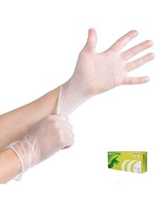Generic High Quality Disposable Vinyl Hand Gloves Clear Largecm
