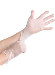 Generic High Quality Disposable Vinyl Hand Gloves Clear Largecm