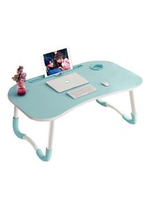 Generic Foldable Laptop Desk Blue/White 60x40x28cm