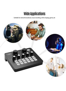 Generic Professional Broadcasting Studio Recording Condenser Microphone Kit I7262 Black