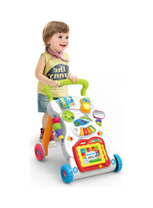 Cool Baby 4-In-1 Multifunctional Baby Musical Walker, Smooth-Rolling Wheels, Anti-Tipping, Easy-To-Operate Handle, 9-12 Months