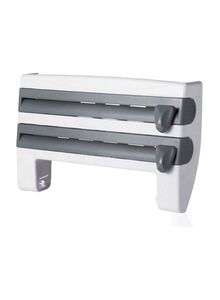 Generic Classic Triple Paper Dispenser Holder Grey/Wite 39x34cm
