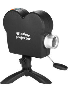 Generic Decorative Window Projector Black/Silver 24.50x13.50x24.50cm