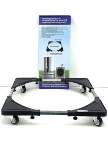 ARTC Heavy Duty Washing Machine And Refrigerator Adjustable Stand 98 Black