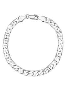 Shining Jewel Italian Imported Fine Silver Plated Link Chain SJ-305902