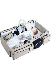 Generic 9-in-1 Multifunctional Travel Bed Cot Bassinet And Diaper Bag