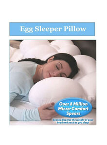 Prime Egg  Sleeper Pillow Fabric White 40cm